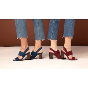 NWT Vionic Bianca Suede Tortoise Buckle Heel 6